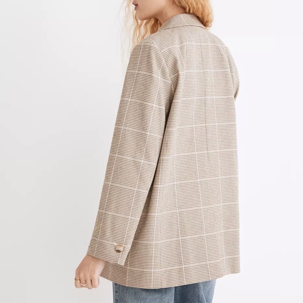 Madewell Dorset Blazer in Windowpane - Picture 3 of 9